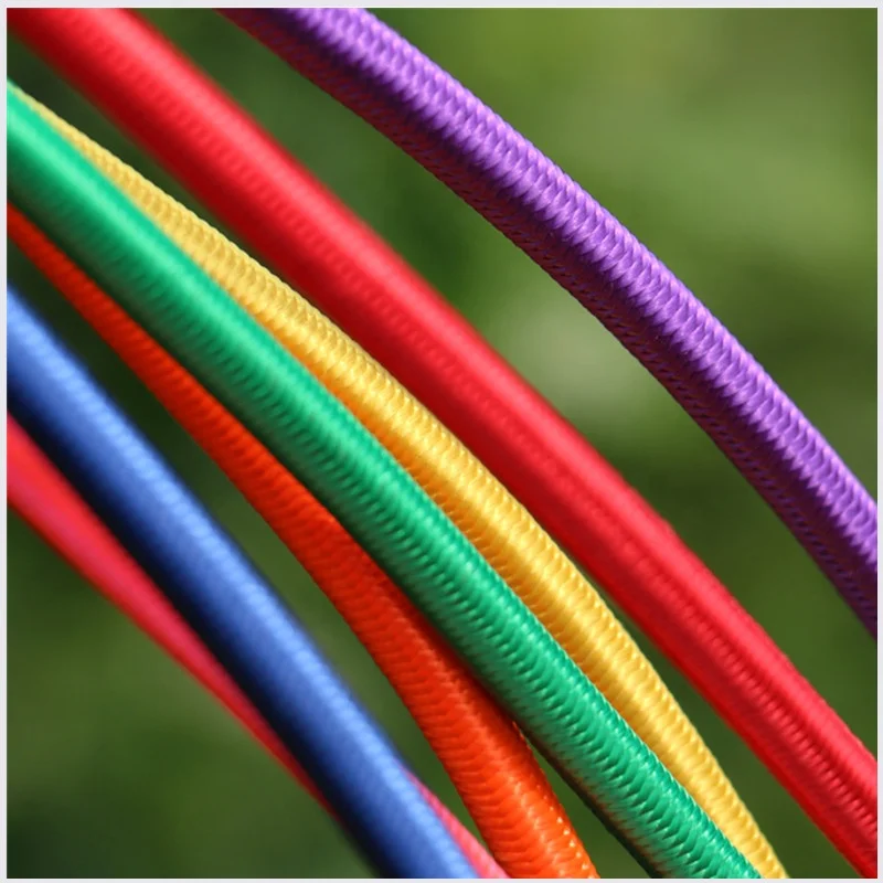 6mm 8mm 10mm Elastic Rope Round Solid Rubber Rope Bungee Jump Rope