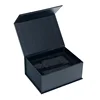 OEM Matte Black Large Hard Paper Magnetic Closure Gift Box with Foam Insert Support Hot Stamping and Fancy Paper