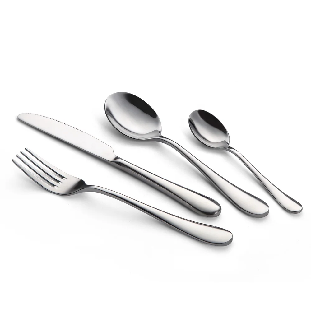 

Shiny Polished 18/10 stainless steel cutlery set, N/a