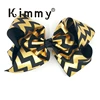 Girl's or Women's 8 inch glitter chevron weave hair bows Shimmer Hairbow, Bows for Messy Buns, Summer Bow