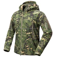 

New Color Green Multicam Army Camo Coat Military Jacket Waterproof Windbreaker Raincoat Hunt Clothes Army Men Outerwear Jacket