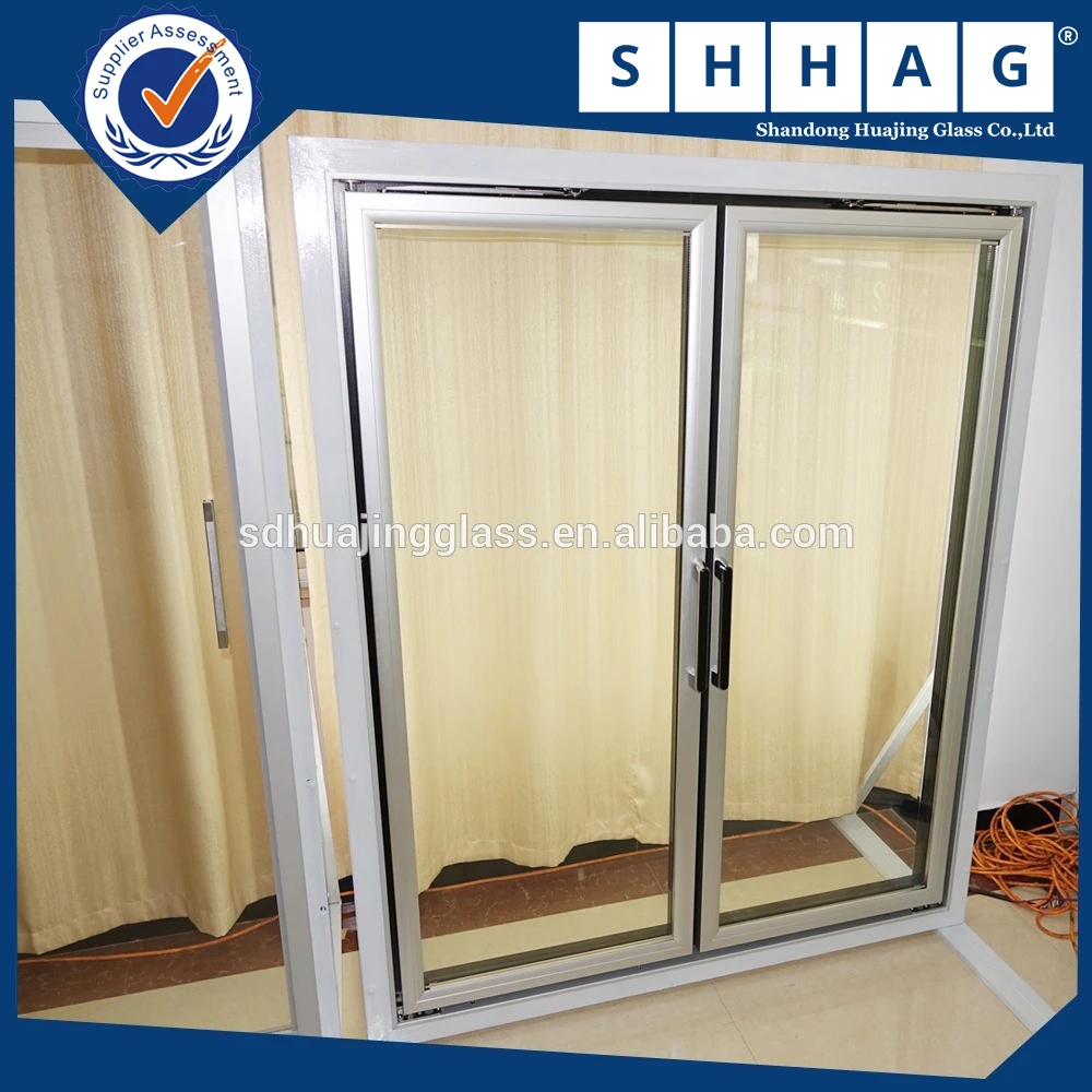 Glass chiller door refrigerator anti fog freezer door for hypermarket