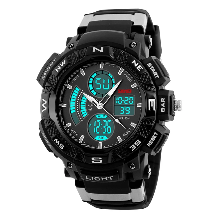 

Skmei 1211 Analog Digital Watch 5 ATM Waterproof Watch Hot Selling Mens Watch, 4 colors