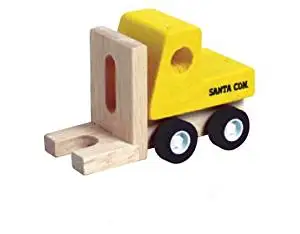 Mini Wood Toy Fork Lift Made from Durable Wood for Boys and Girls