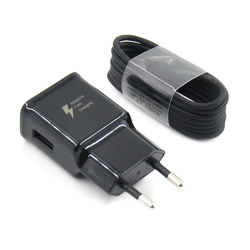 
Original Fast Adaptive Charger For Samsung S10 Fast Charger With TYPE -C USB Cable With Package 