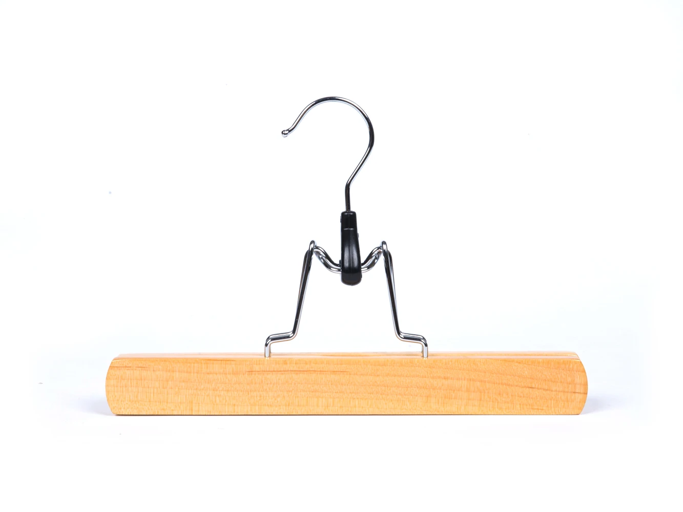 Natural Solid Wooden Collection Slack Clamp Hangers For Trousers Skirts
