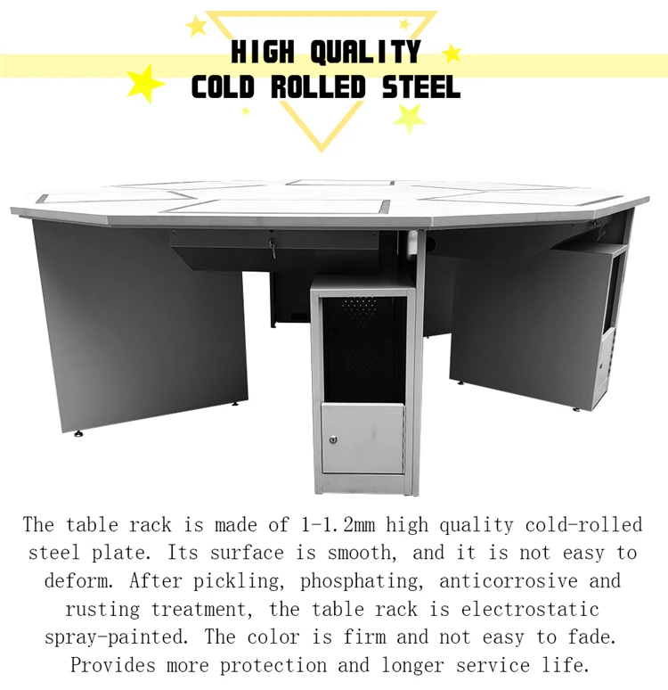 Adjustable Computer Table Hidden Lcd Monitor Flip Gaming Table