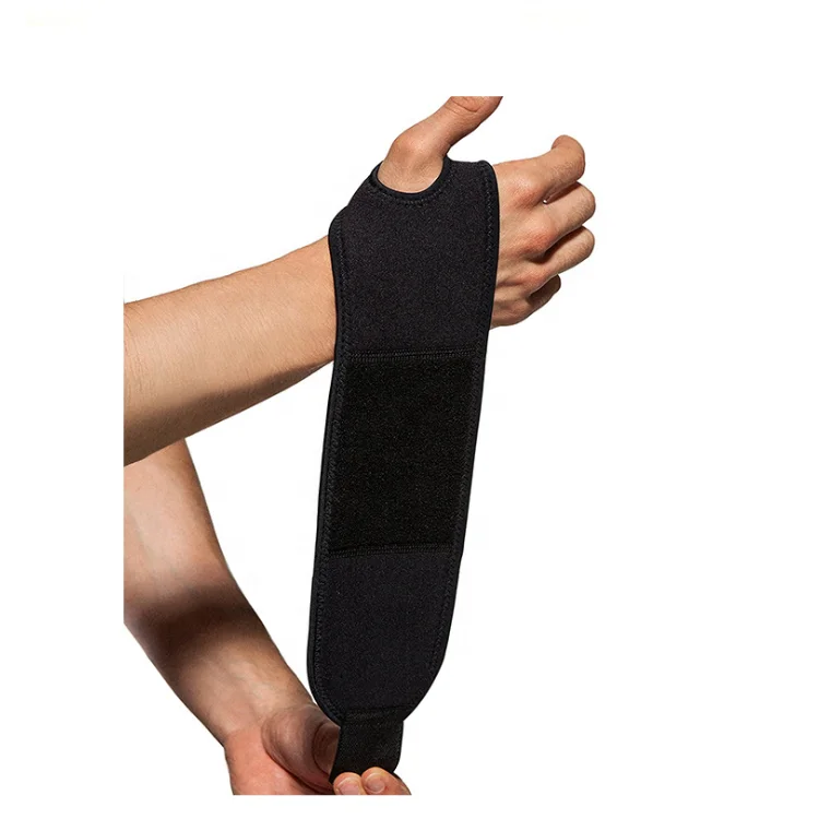 

Adjustable Wrist Wraps Support Brace Wrist Wraps with Wider Thumb Loops, Black
