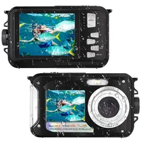 

Full HD 1080P Selfie Dual Screen Video Recorder 24MP Anti Shake Waterproof Digital Camera