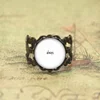 Always ring win always succeed never fail fandom Glass Photo Cabochon ring