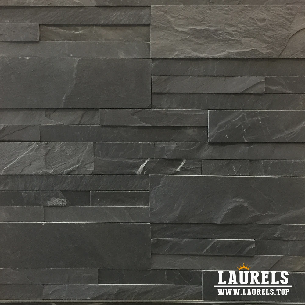 
Cheap and Hot Selling Chinese Black Blate Natural Stone Veneer 