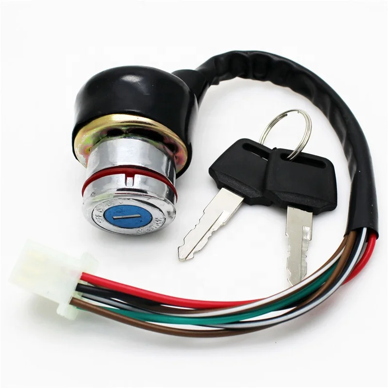 Universal Ignition Switch Barrel 6wire With 2 Keys For Quad Bike Atv