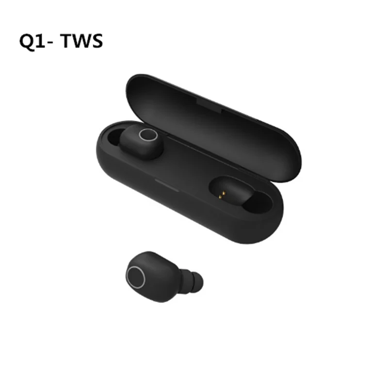 

2019 trending amazon blue tooth 5.0 wireless earbuds IPX4 waterproof headphone Q1 tws earphone with charging box