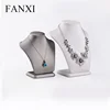 FANXI Wholesale All Matched Mannequin Shape Jewelry Display Stand For Counter Pendant Custom Logo Leather Necklace Bust