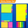 Myway Fluorescent Neon Color Paper Bundle Coding Combination Divider Sticky Notes, Sticky Notes Set