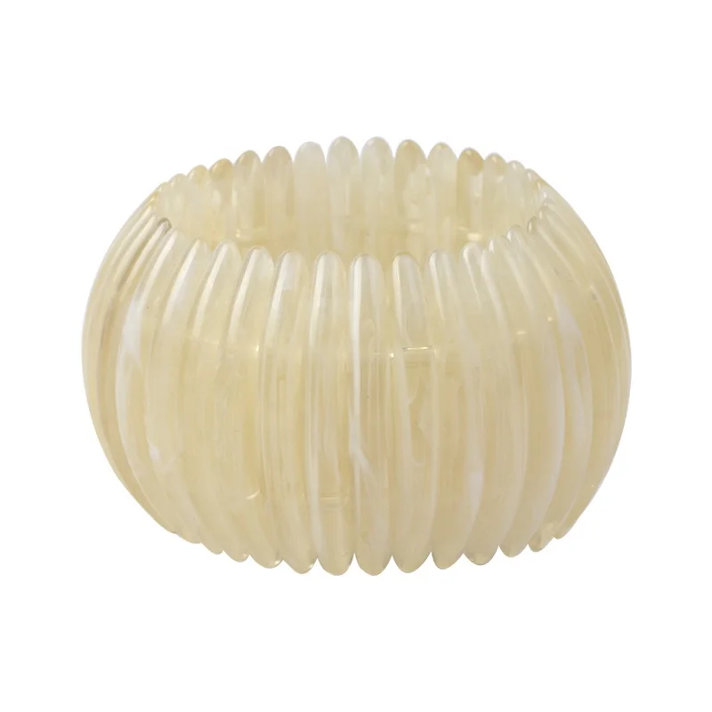 

Factory ODM OEM Summer Accessories Cuff Bracelet Clear Cute Colour Elastic Woman Cuff Bracelet