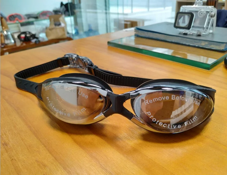 

Wholesale Accept Customer logo Small Quantity silicone wide vision best swim glasses