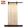Rustic knotty alder stile & rail interior custom wood barn doors