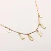 Gold Love & Hearts Choker Necklace Stainless Steel Statement Necklace