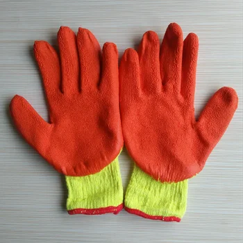 red cotton gloves