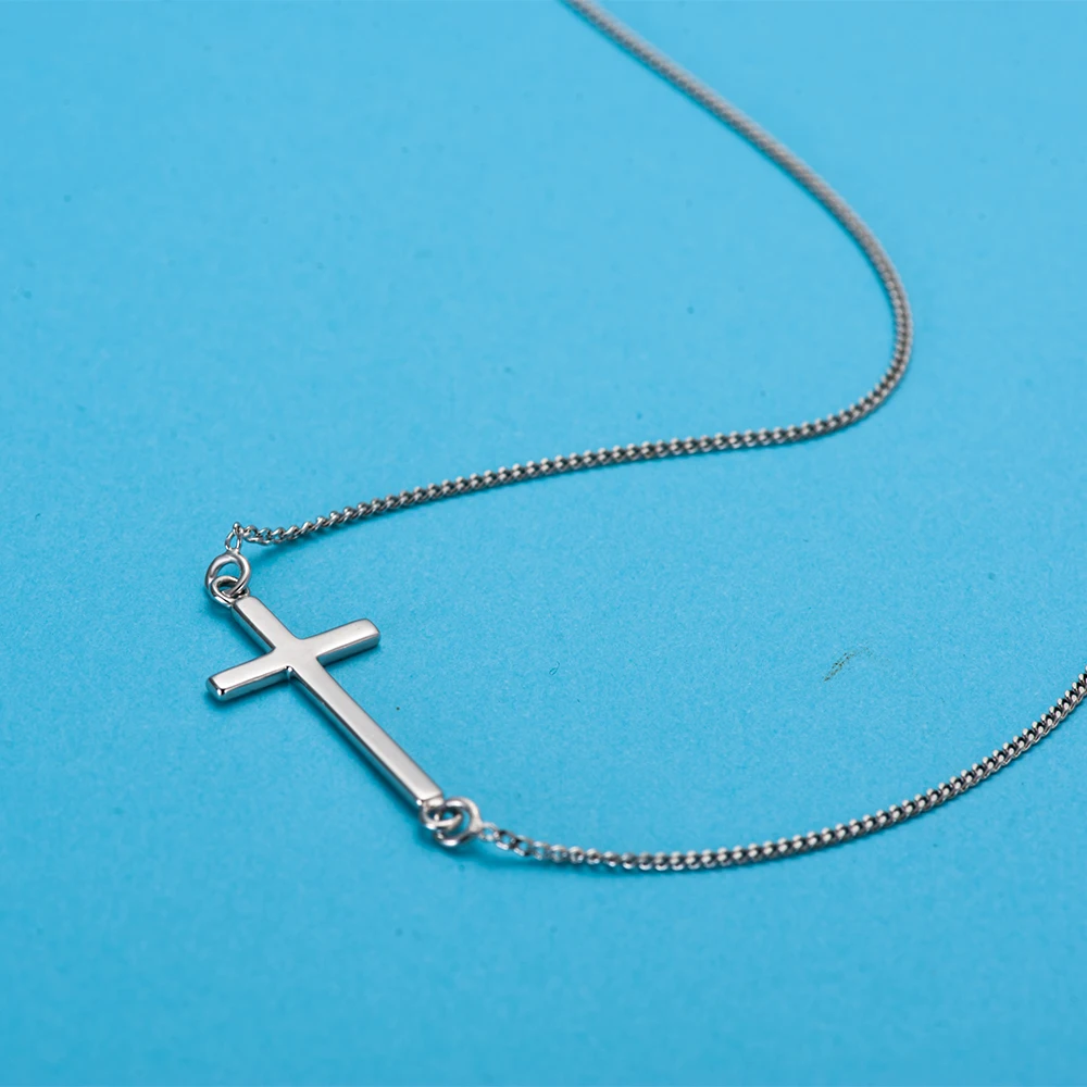 925 Sterling Silver Chain Cross Pendant Necklace Buy Pure Silver