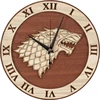 Ice Wolf Wood Big Wall Clock Living Room Bedroom Wall Quartz Clock