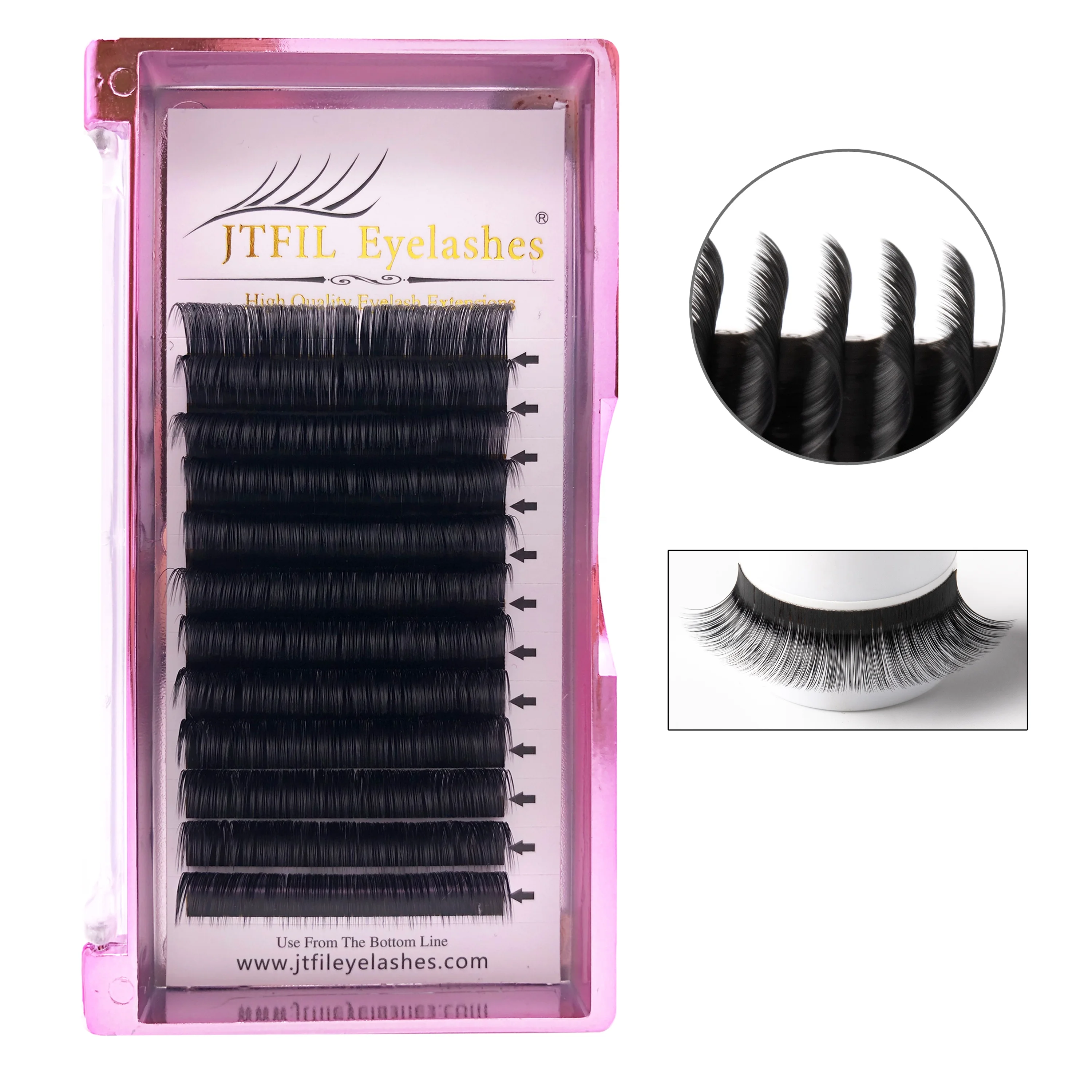 

wholesale new natural look korea 3d mink volume faux hair false long individual lashes thick 10d eyelash extension bulk, N/a