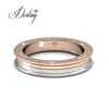 DestinyJewellery latest gold Fashion jewelry Women Letter crystal finger rings designs Customs logo Crystals from Swarovski