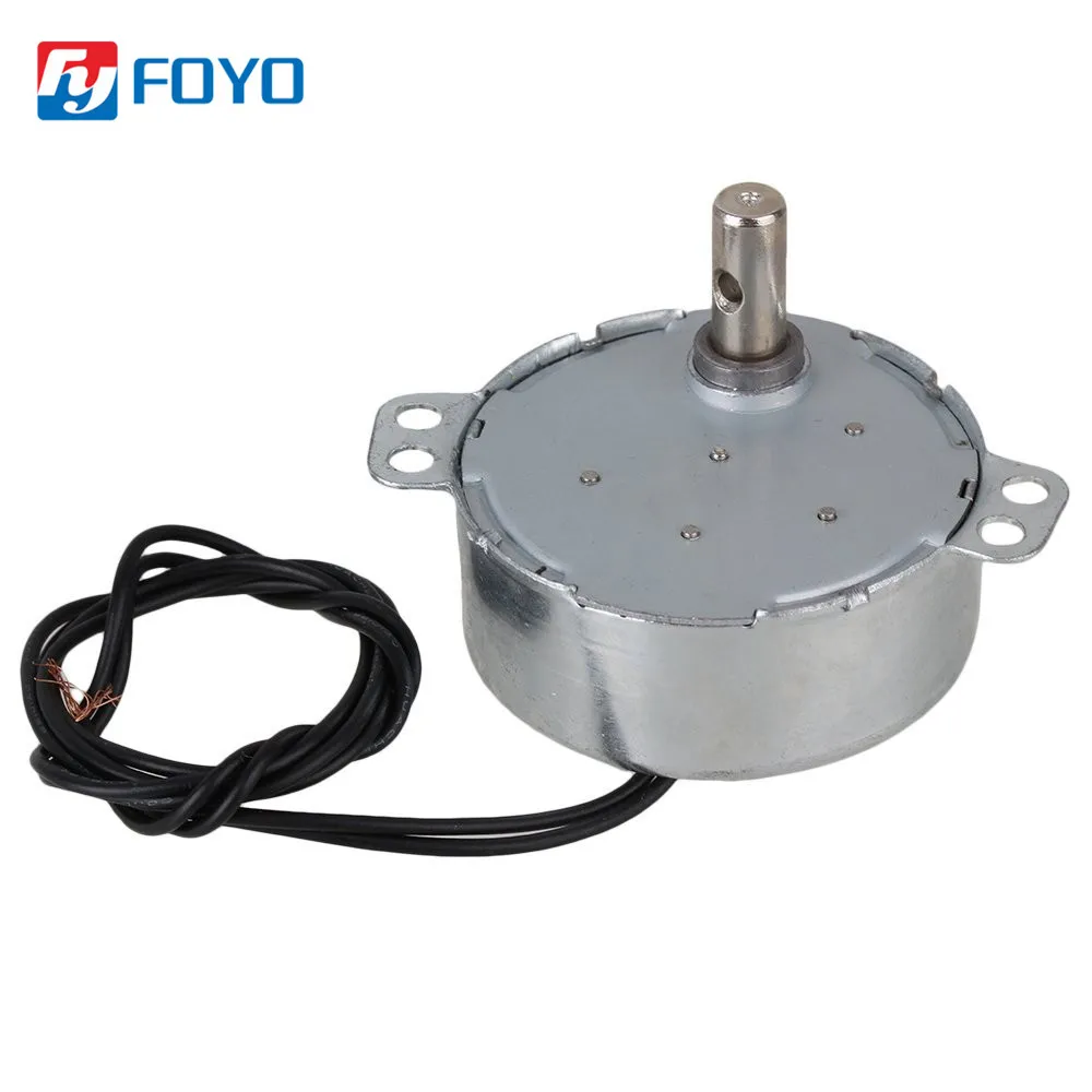 Synchronous Motor AC Motor 220-240V Synchronous Geared Motor Turntable Rotary Synchron Motor 4W CW/CCW Size : 0.8-1RPM