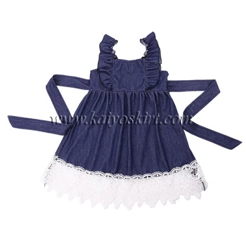 baby jeans frock design