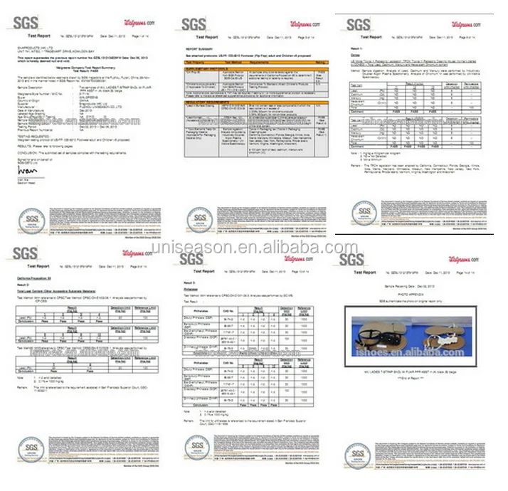 sandals SGS Certificate.png