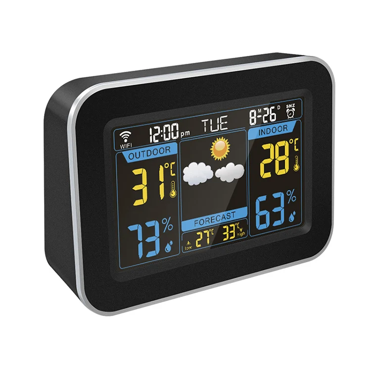 

Sell Wifi Smart Alarm Clock Snooze Temperature Humidity Weather Station Alarm Clock led alarm clock