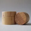 30g surface hand made glass cosmetic Fully wrapped bamboo jar