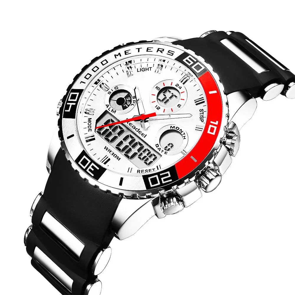 

Top Brand Luxury Watches Men Rubber LED Digital Men's Quartz Watch Man Sports Army Military Wrist Watch