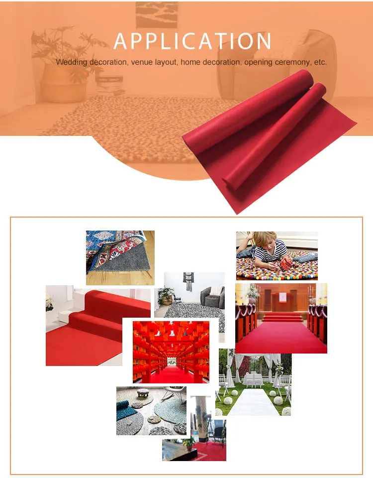 Soundproof Commercial Indoor Sports Logo Underlay Felt Carpet