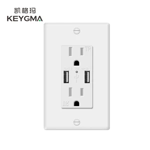 KEYGMA 125V Tamper Resistant Fast USB Charger