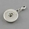 Snap Button Jewelry Pendant with Lobster Claw Clasp Fit for 4x6mm Shank Snap(KK-S086)