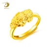 Design Jewelry Ring Dubai High Quality Fashion 18K Gold Plated Copper Rings For Men Women
