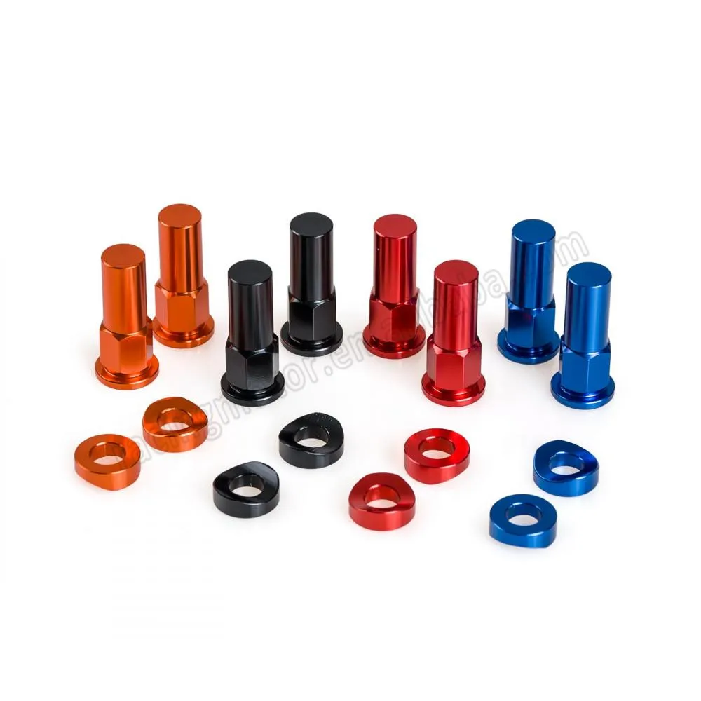 KTM EXC EXCF XC SX SXF ANODISED RIM LOCK NUTS & WASHERS VARIOUS COLOURS 