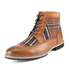 Men's Lace Up Wingtipe Toe Dress Casual Fashion Oxford Boots
