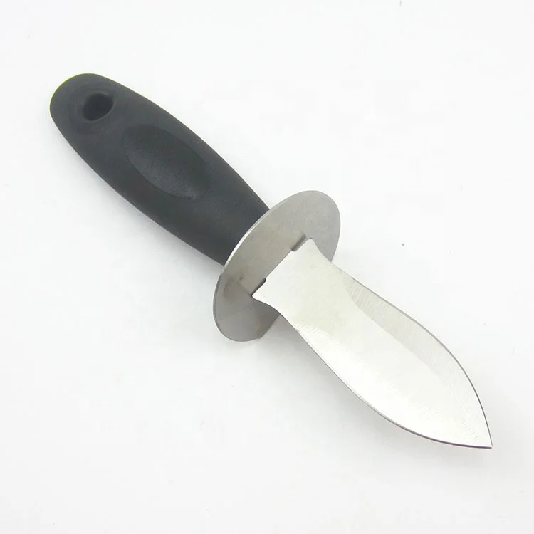 
stainless steel seafood oyster shucking opener knife plastic handle 