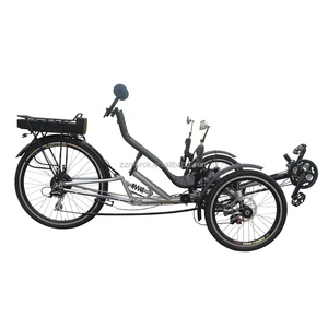 High Power Three Wheeled Pedelce Electric Recumbent Bicycle Trike for sale