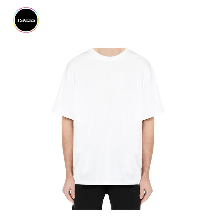 

Men's oversize China factory coolest streetwear white t shirt