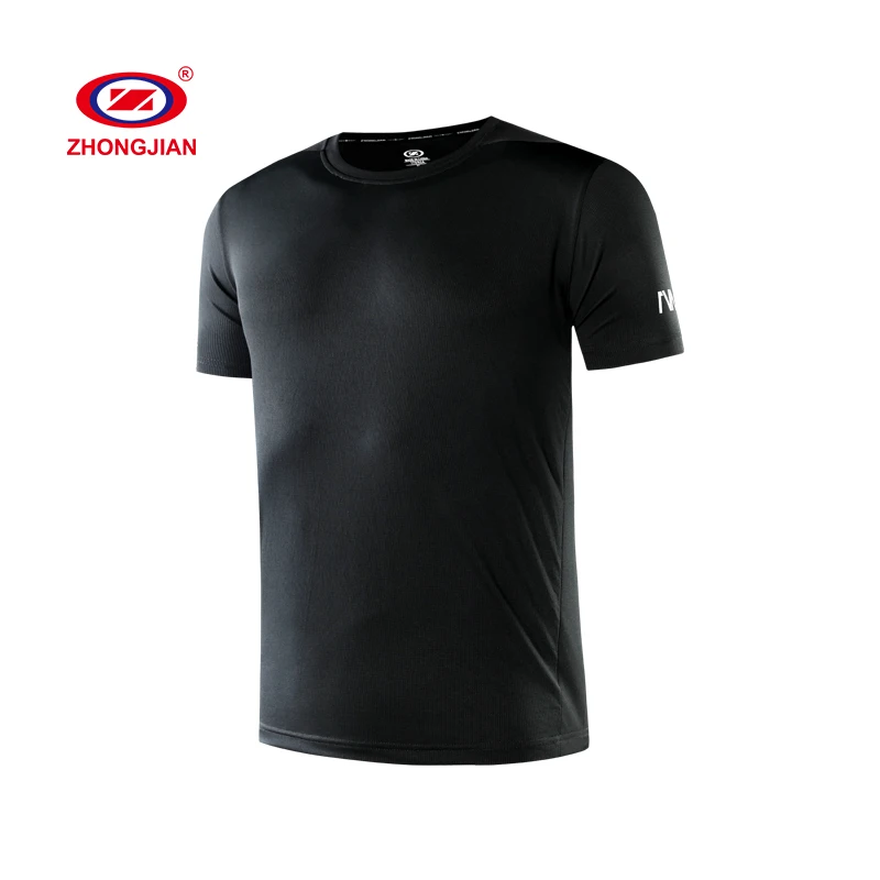 

Casual Custom Men Gym Wear Fitness Sports Top Black O-Neck Short T-Shirt, White,gray,black,green