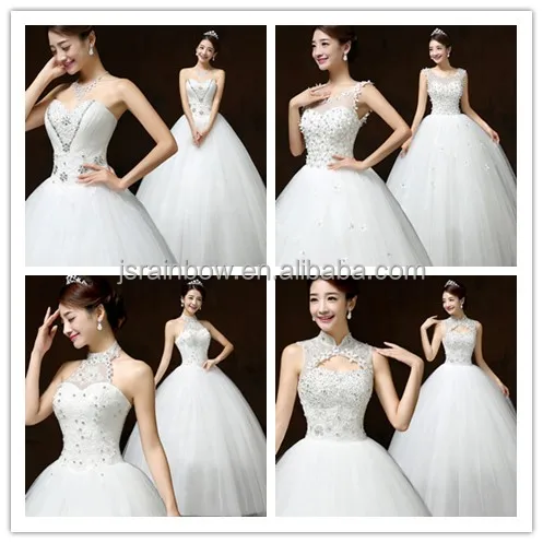 

Wholesale ball gown floor-length muslim wedding dress mermaid, White