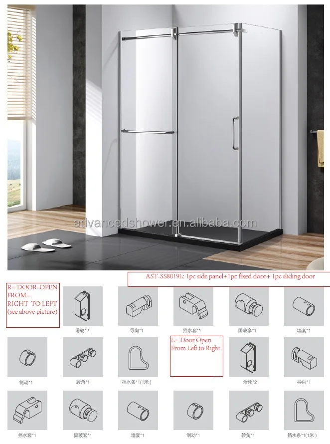 Interior baño esmerilado puerta corredera de cristal-Puertas