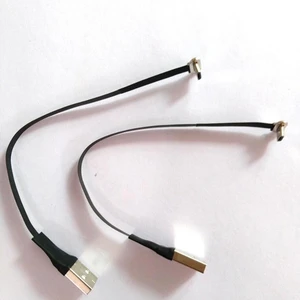 Ultra Thin Micro USB 90 Degree to USB 2.0 Male Cable