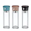 220Ml Cool Glass Water Bottle Small Glass Water Bottle Glass Bounce Cup With Tea Filter