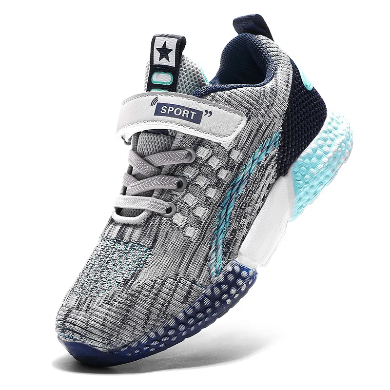 

sports active fasion mesh upper children school footwear sneakers leisure athletic kids casual boys shoes
