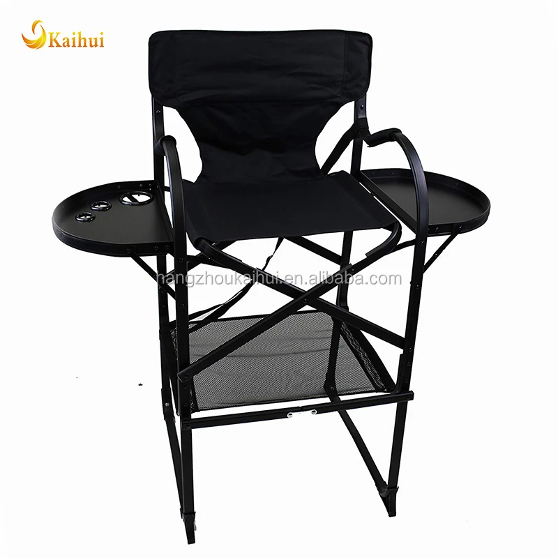 Large Folding Directors Chair With Two Folding Tray Tables Buy Tall   HTB1lpK.XEzrK1RjSspmq6AOdFXaq 